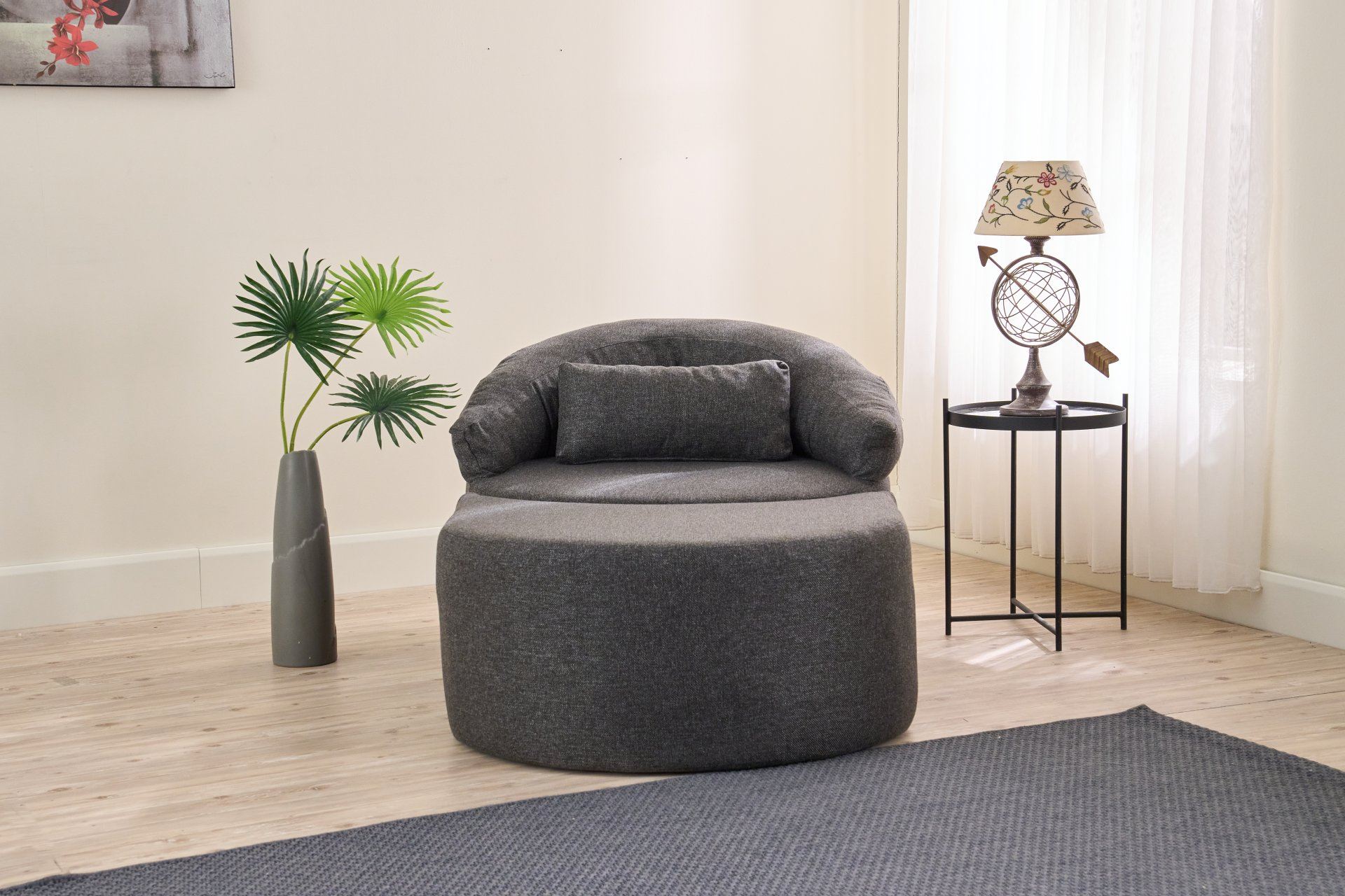 Sofá-cama de 1 lugar-Pitta-Antracite