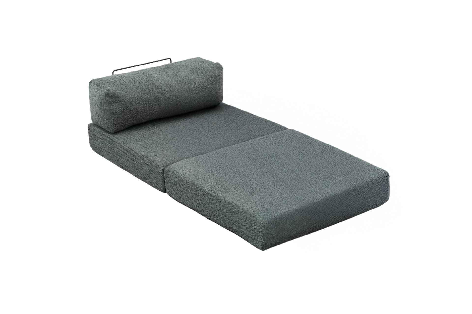 Sofá elegante de 1 lugar, tecido chenille verde, 95 x 75 x 95 cm | Espuma macia 28 DNS para maior conforto | Design ecológico, perfeito para espaços modernos