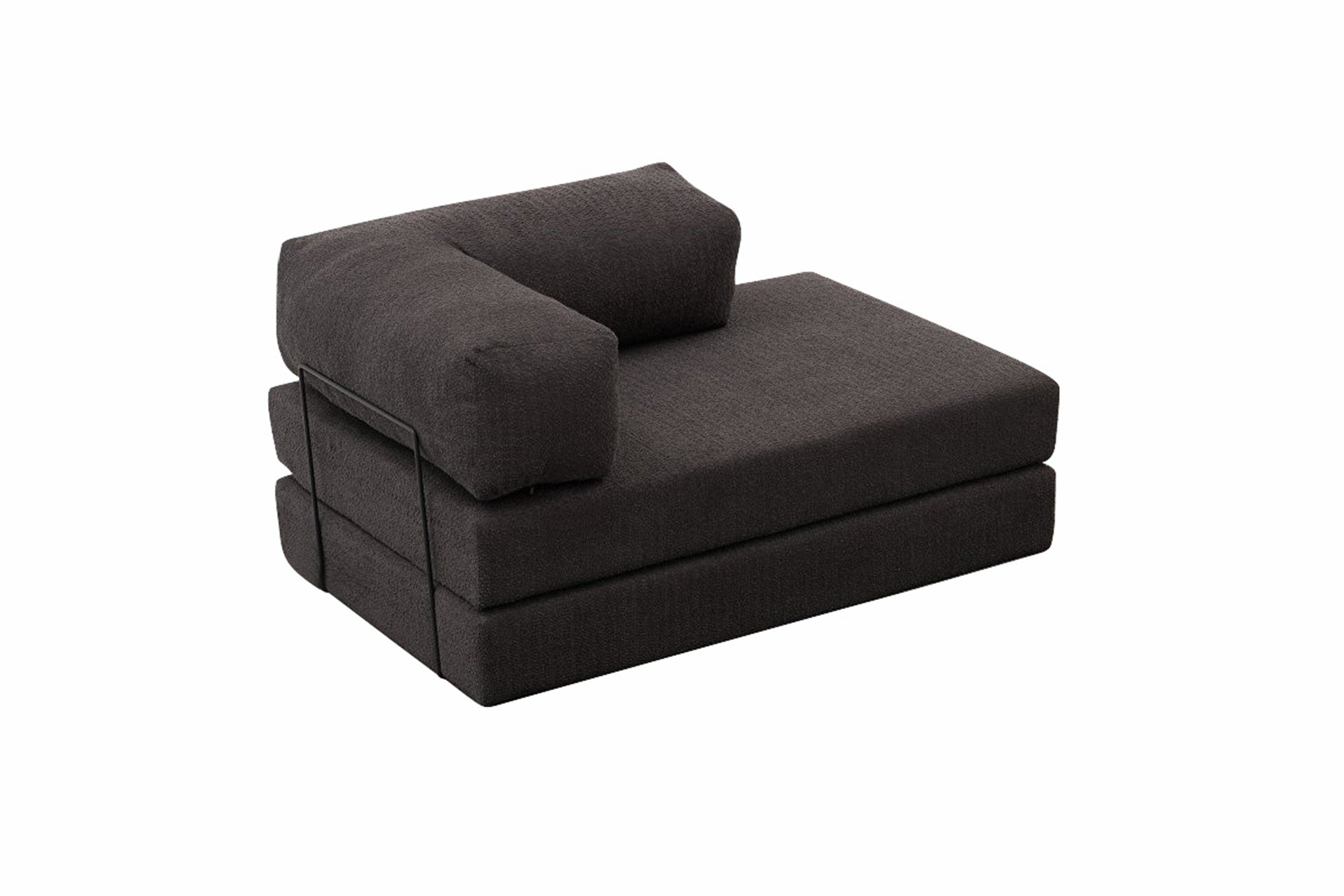 Sofá elegante de 2 lugares, tecido chenille antracite, 140 x 95 x 75 cm | Assentos de espuma macia, design ecológico | Perfeito para salas de estar modernas