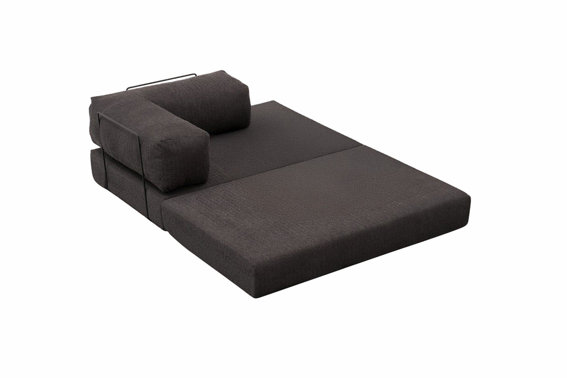 Sofá elegante de 2 lugares, tecido chenille antracite, 140 x 95 x 75 cm | Assentos de espuma macia, design ecológico | Perfeito para salas de estar modernas