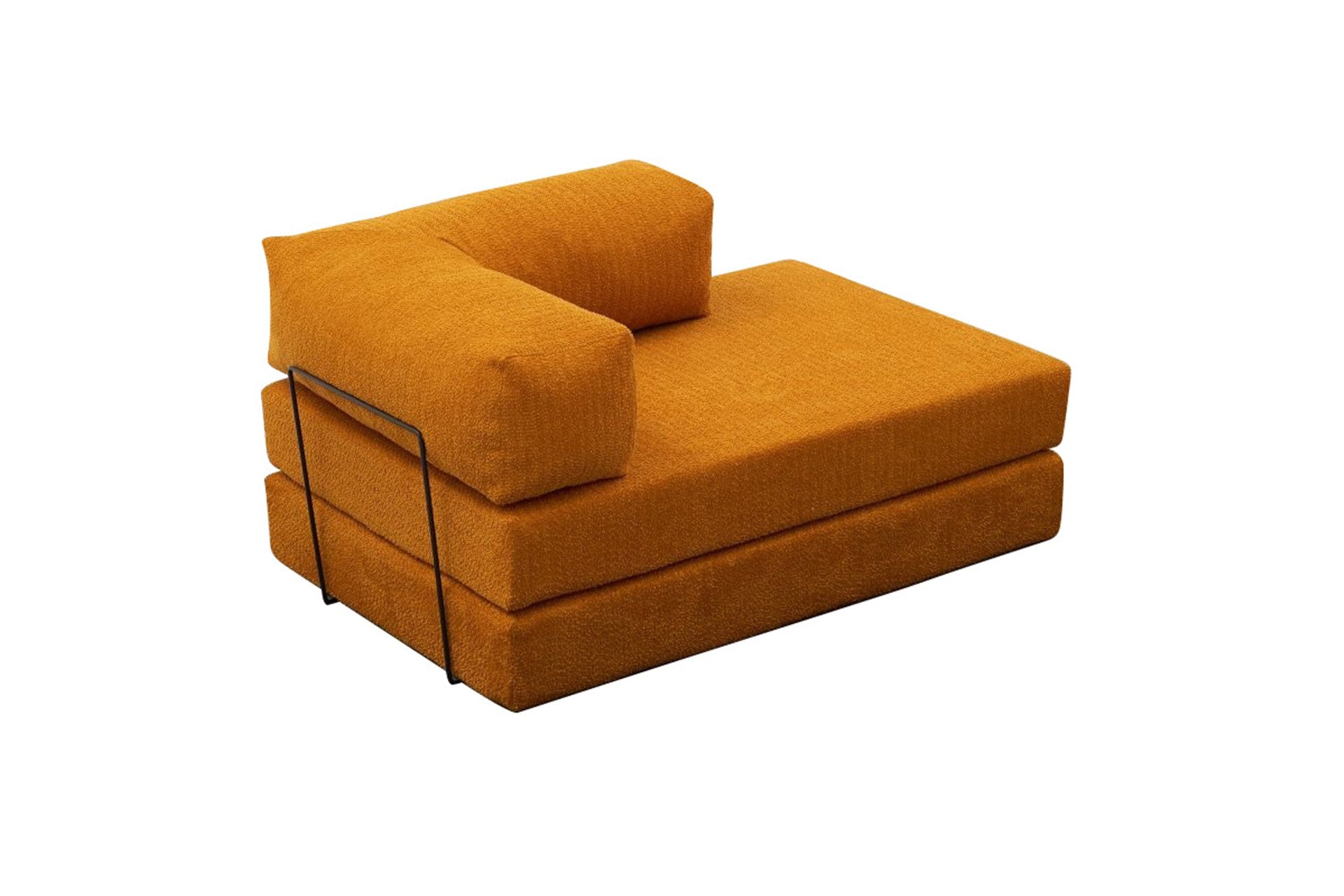 Sofá de 2 Lugares Comfort – Laranja – 140x75x95 cm | Tribo Home