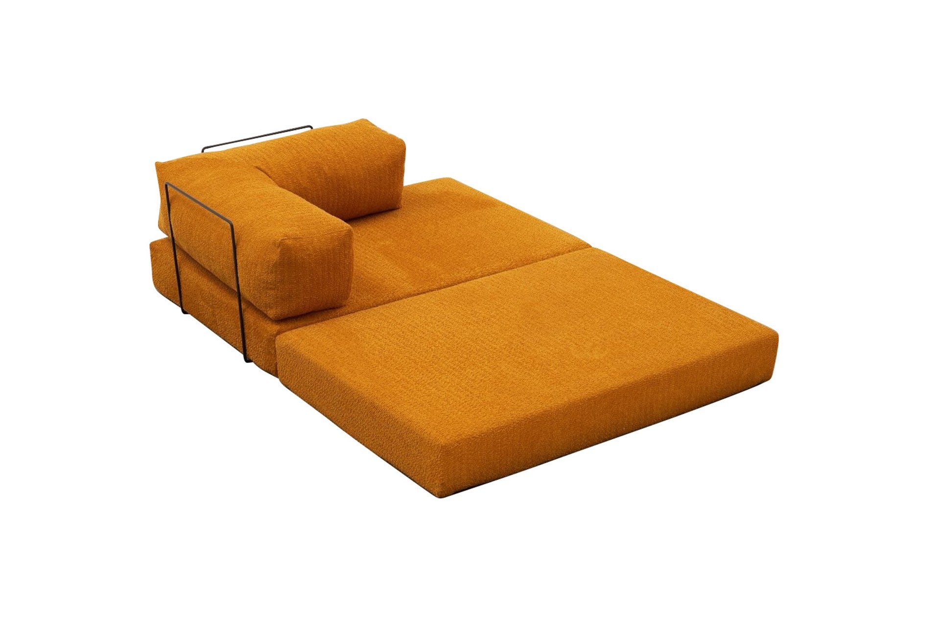 Sofá de 2 Lugares Comfort – Laranja – 140x75x95 cm | Tribo Home