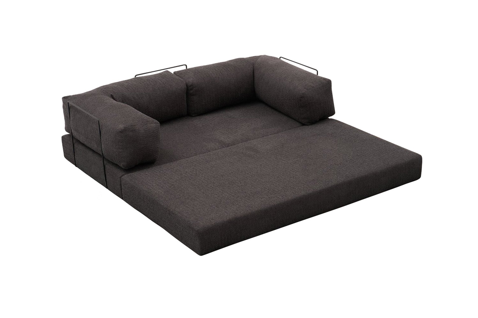 Sofá de 3 Lugares Comfort – Antracite – 190x75x95 cm | Tribo Home