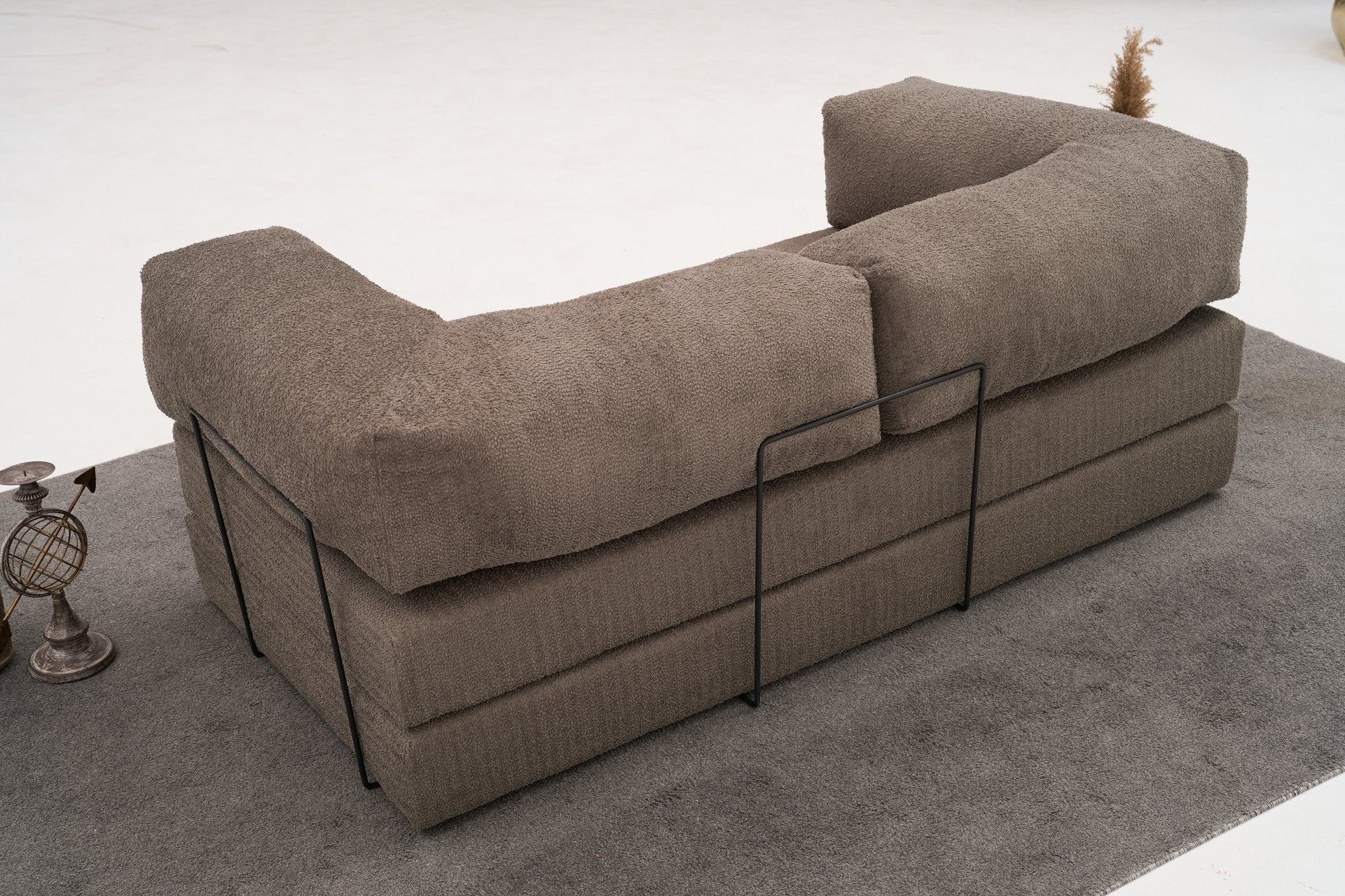 Sofá de 3 Lugares Comfort – Cinzento – 190x75x95 cm | Tribo Home