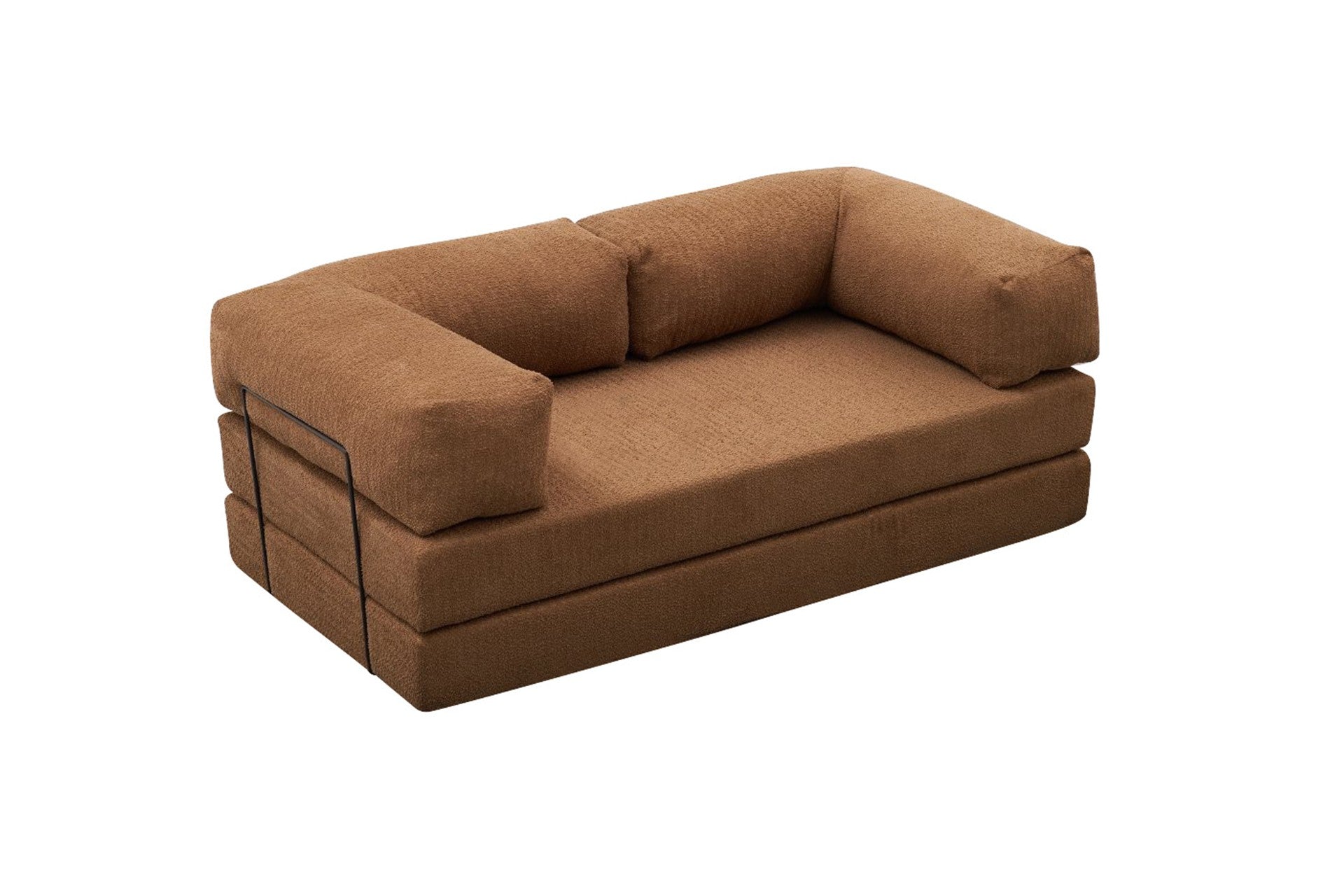 Sofá de 3 Lugares Comfort – Castanho – 190x75x95 cm | Tribo Home