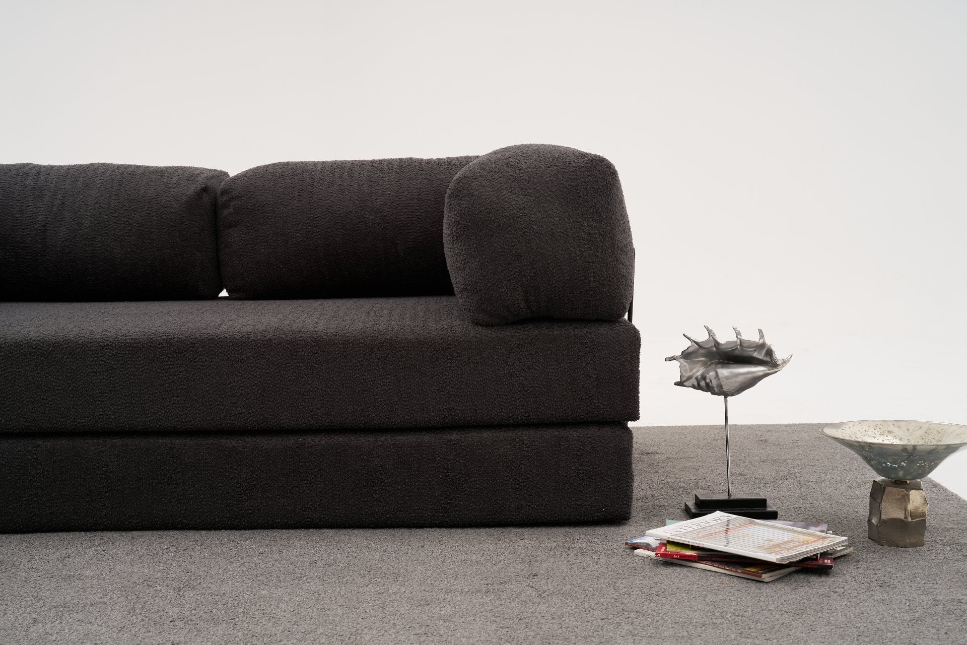Sofá de Canto Comfort – Antracite – 290x75x95 cm | Tribo Home