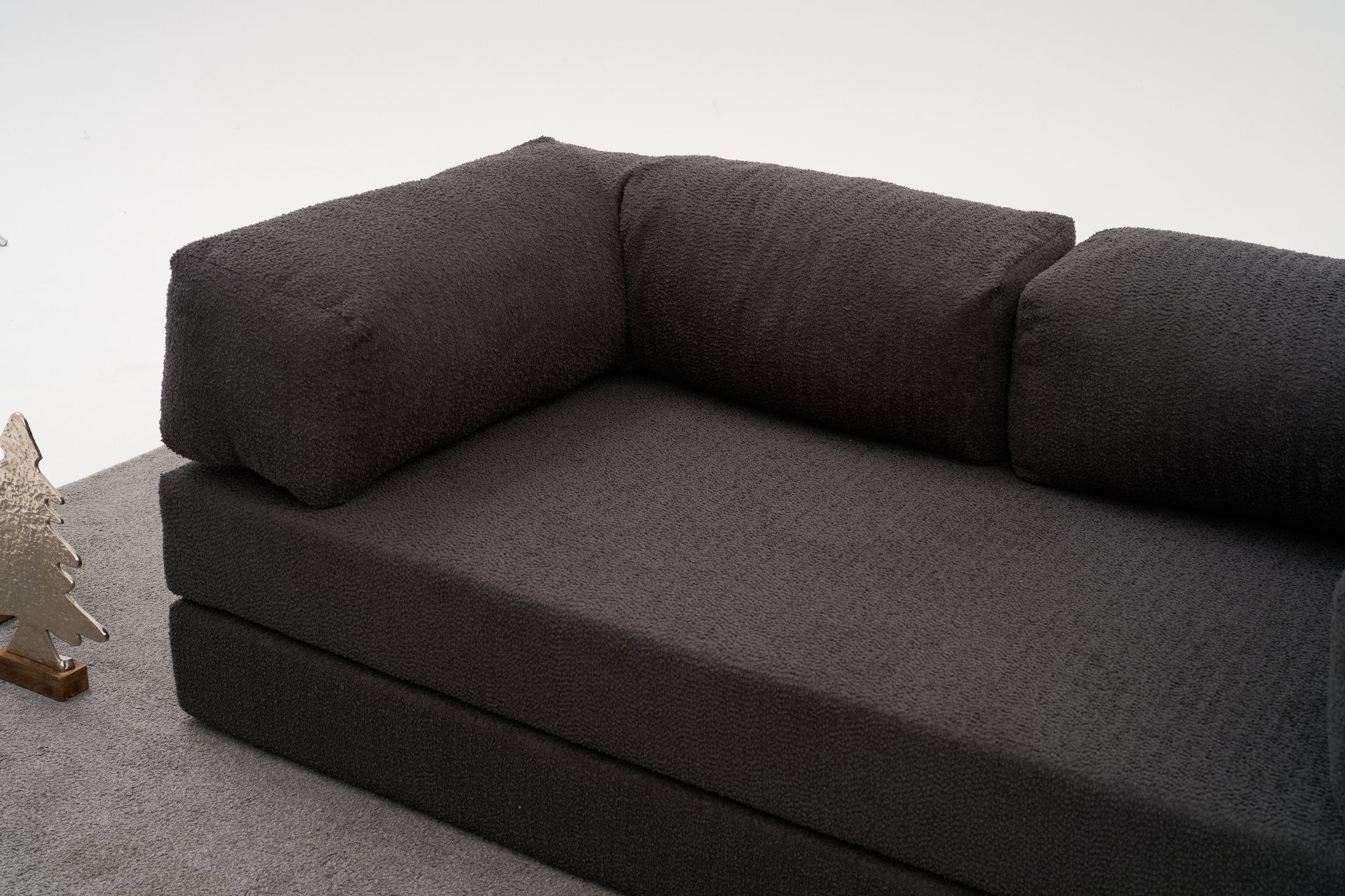 Sofá de Canto Comfort – Antracite – 290x75x95 cm | Tribo Home