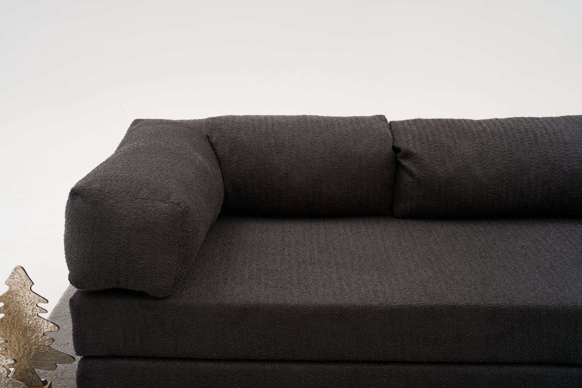 Sofá de Canto Comfort – Antracite – 290x75x95 cm | Tribo Home