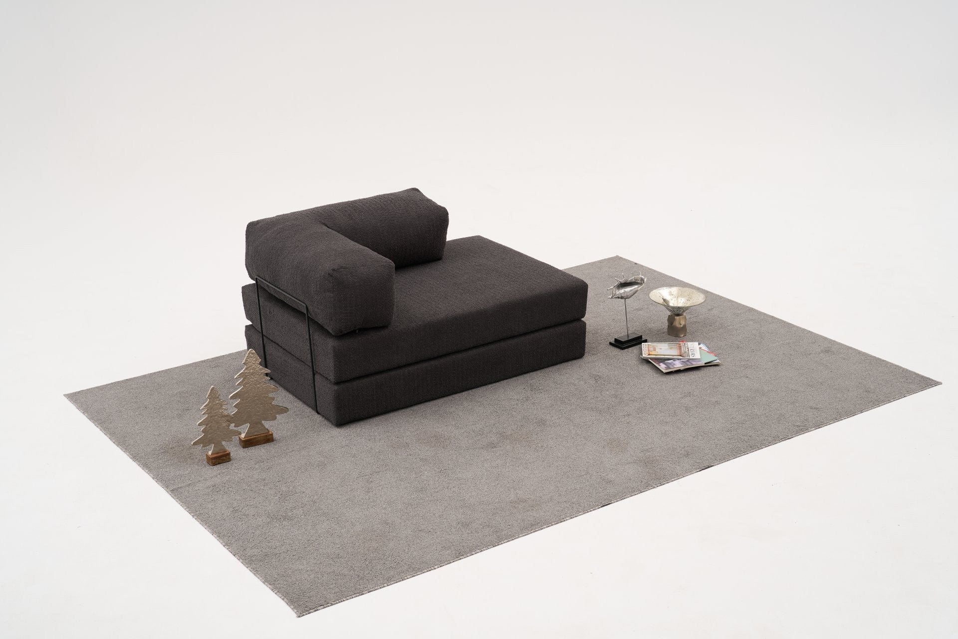 Sofá de Canto Comfort – Antracite – 290x75x95 cm | Tribo Home