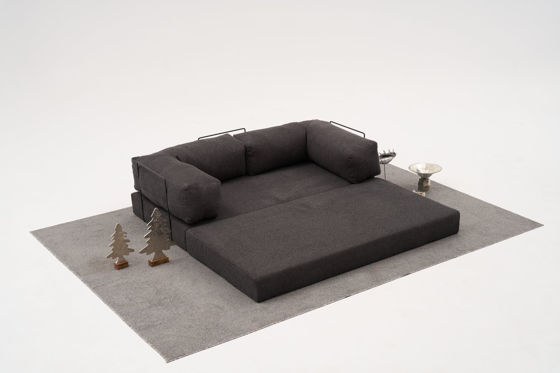 Sofá de Canto Comfort – Antracite – 290x75x95 cm | Tribo Home