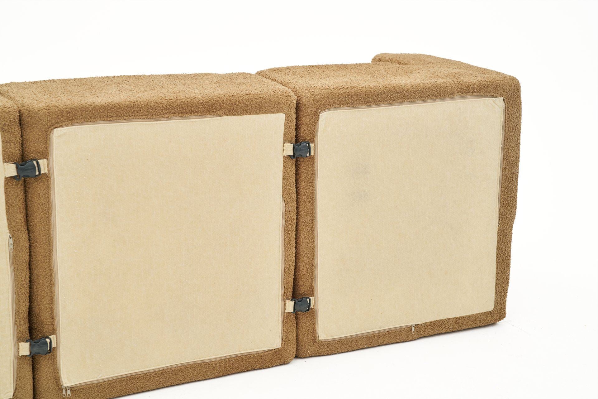 Sofá de Canto Raks – Castanho – 245x70x85 cm | Tribo Home