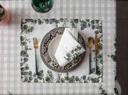 Conjunto de Bases de Pratos (4 peças)-Eucalyptus-Verde
Branco
