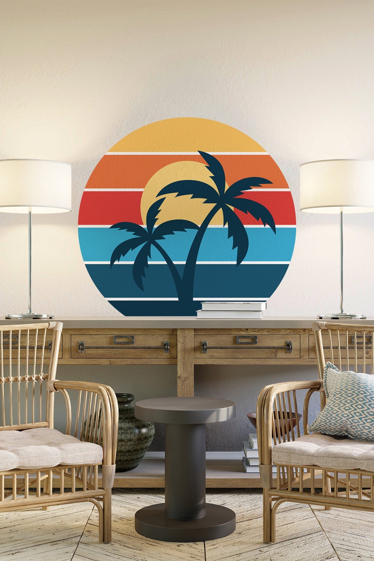 Autocolante Decorativo de Parede Multicolor PVC 78x78cm - Transforme o Seu Espaço Instantaneamente