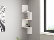 Prateleira de Parede Escandinava, Branca, 25 x 105,4 x 25 cm | Painel de Partículas 100% Revestido com Melamina, 18 mm de Espessura | Solução de Armazenamento Elegante e Funcional