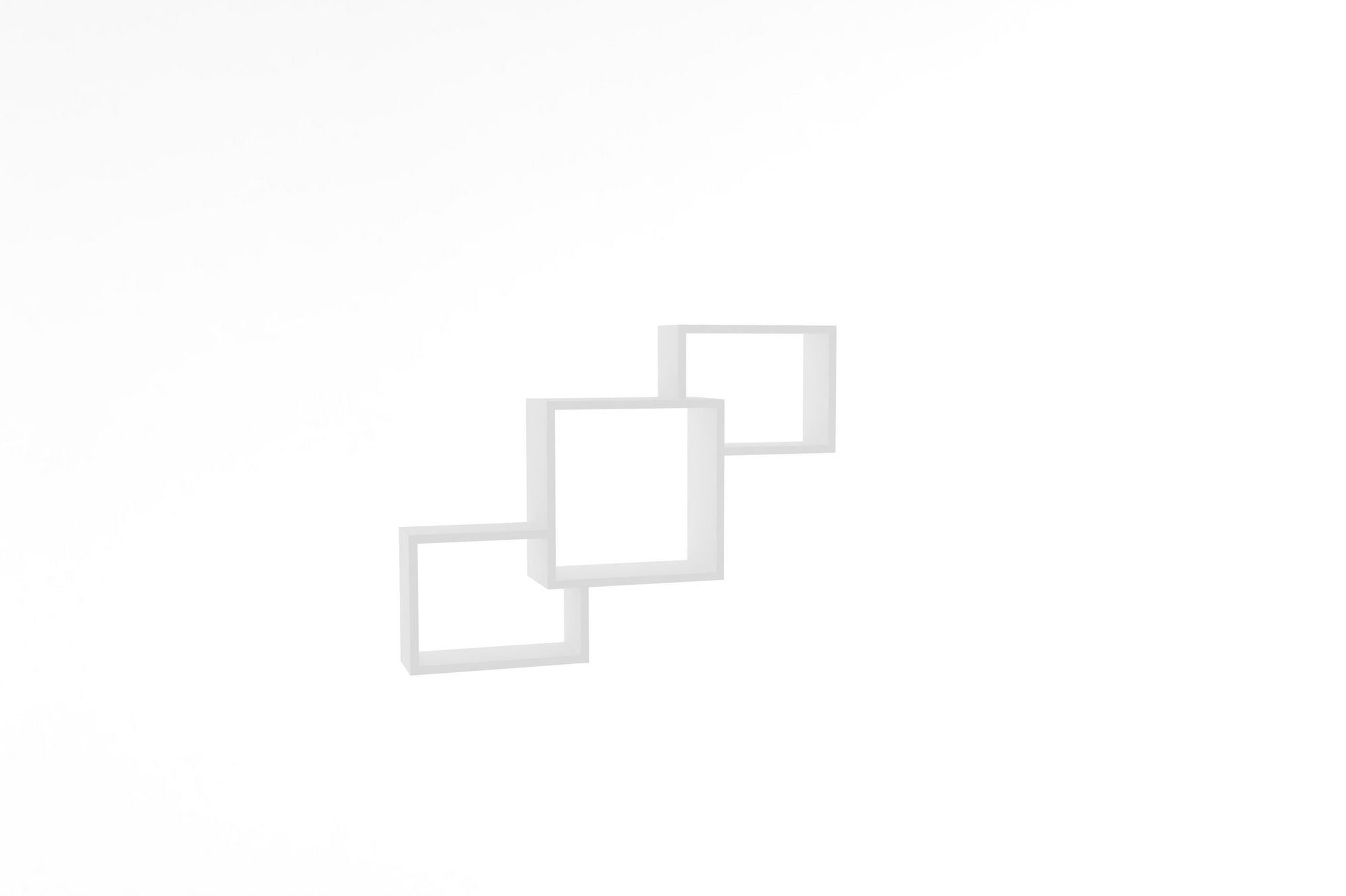 Prateleira de parede-Silver-Branco