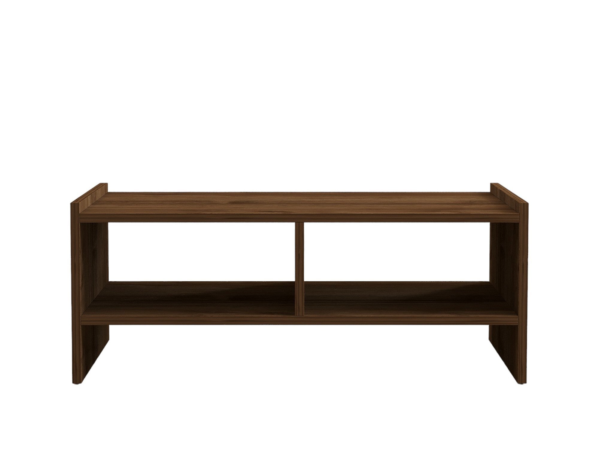 Mesa de Centro Elegante em Nogueira, 90 x 50 x 35 cm | Painel de Partículas 100% Revestido em Melamina, 18 mm de Espessura | Perfeita para Decoração de Cabanas/Lodges, Elegante e Durável