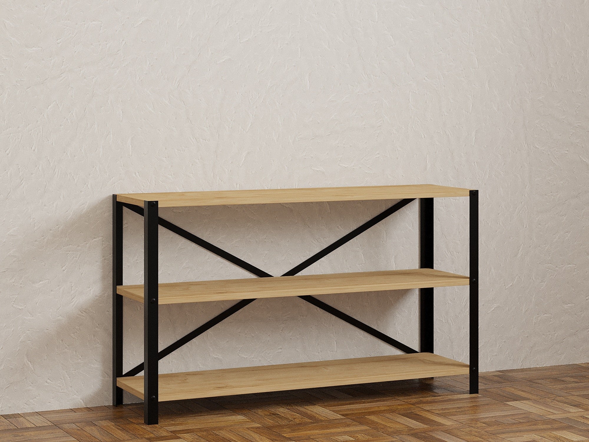 Estante de livros – 103 cm x 60 cm x 29,5 cm – Safira – Aglomerado e Metal