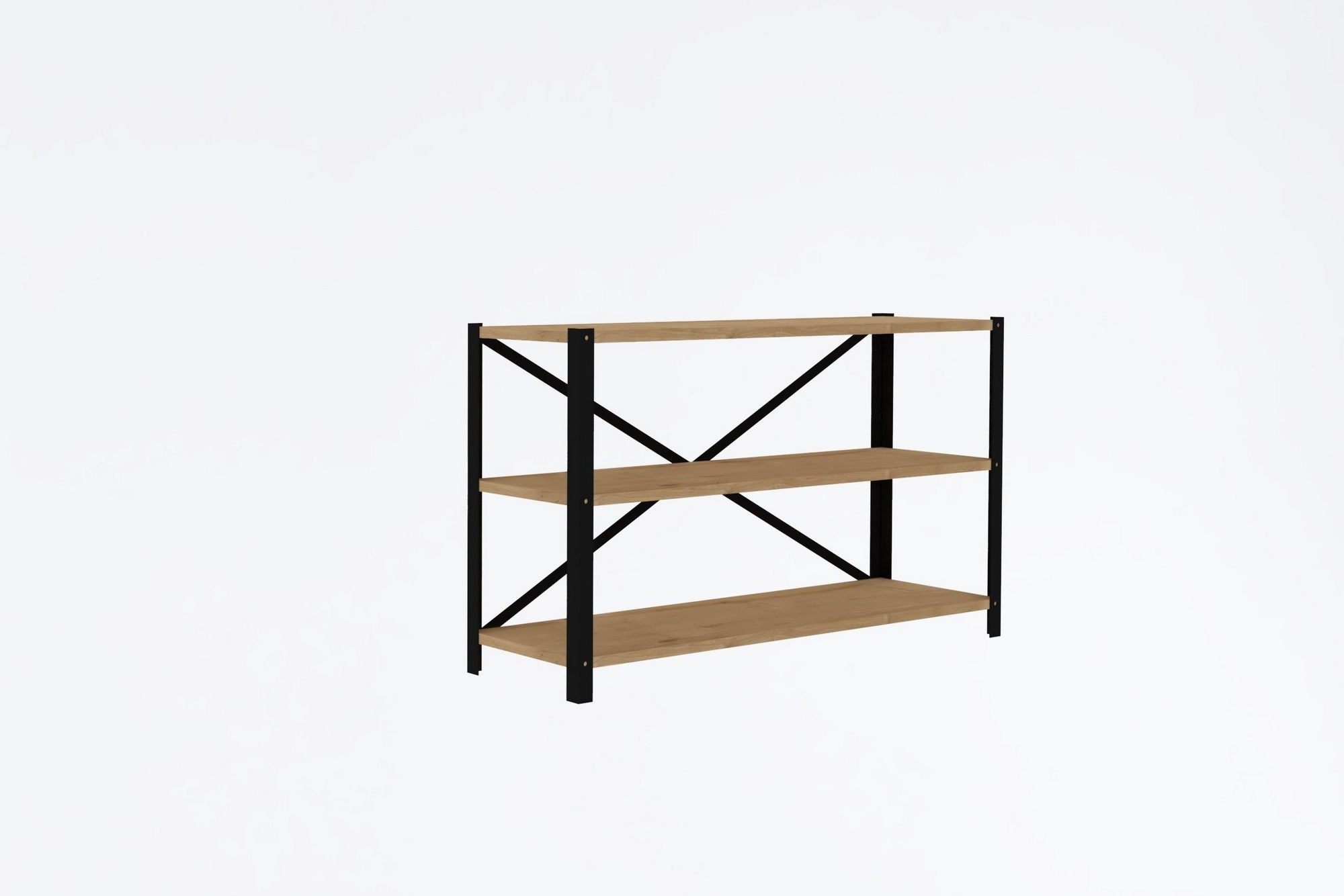 Estante de livros – 103 cm x 60 cm x 29,5 cm – Safira – Aglomerado e Metal