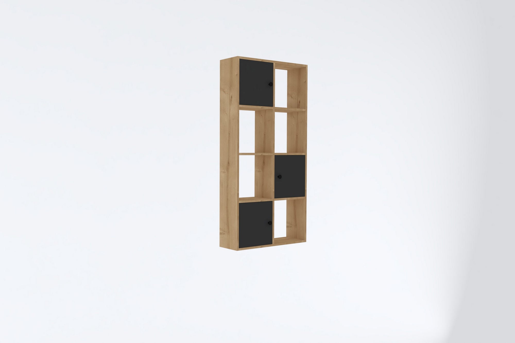 Estante de livros – 77,8cm x 151,4cm x 22cm – Safira e Antracite – Painel de Partículas