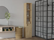 Armário de banheiro – 30 cm x 170 cm x 29,6 cm – Safira – Painel de partículas revestido em melamina