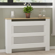 Armário para Radiador – 112cm x 82cm x 30cm – Carvalho Safira e Branco – Aglomerado e MDF