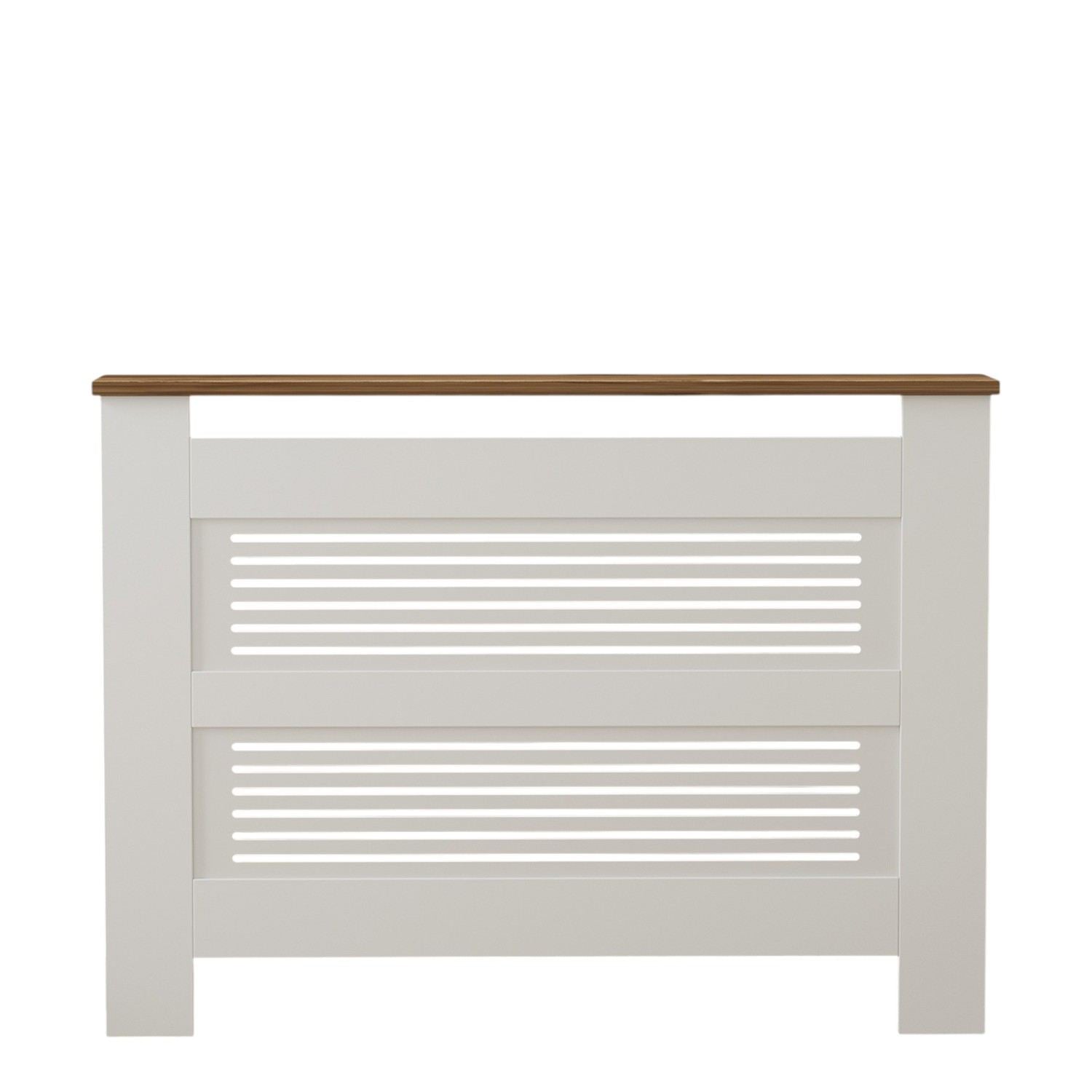 Armário para Radiador – 112 cm x 82 cm x 30 cm – Nogueira e Branco – Aglomerado e MDF