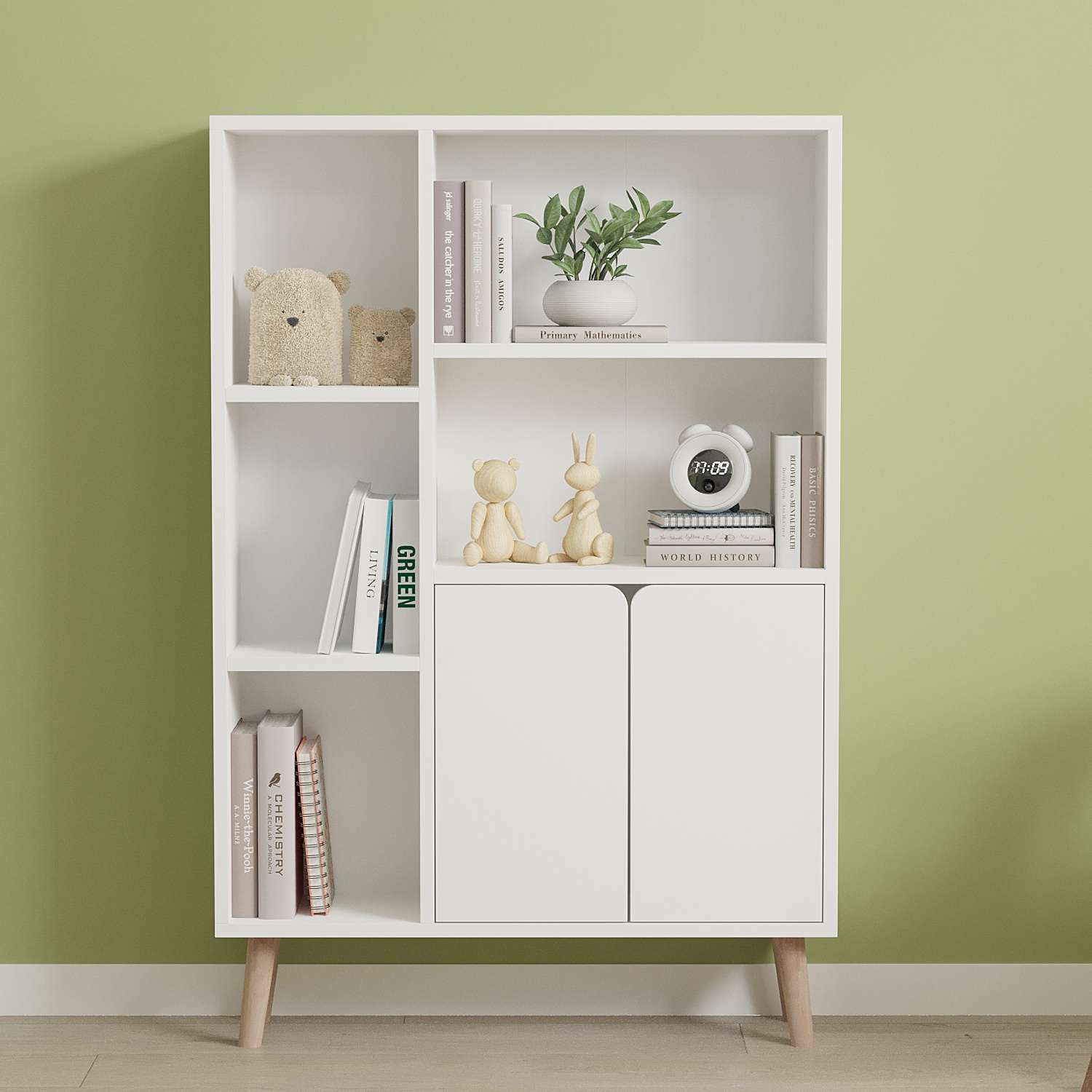 Estante de livros-Lumo-Branco