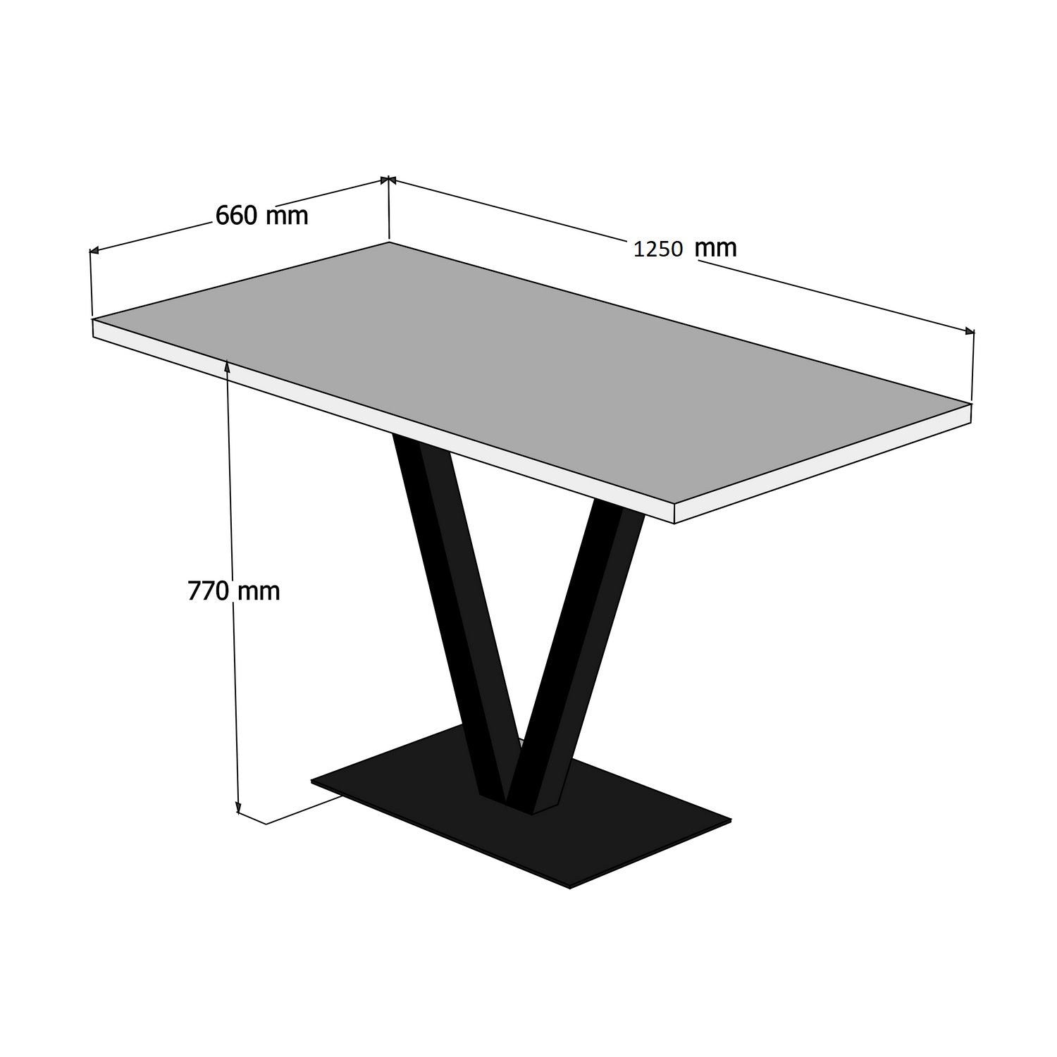 Mesa de jantar-Sun Table-Bétula prateada
Preto