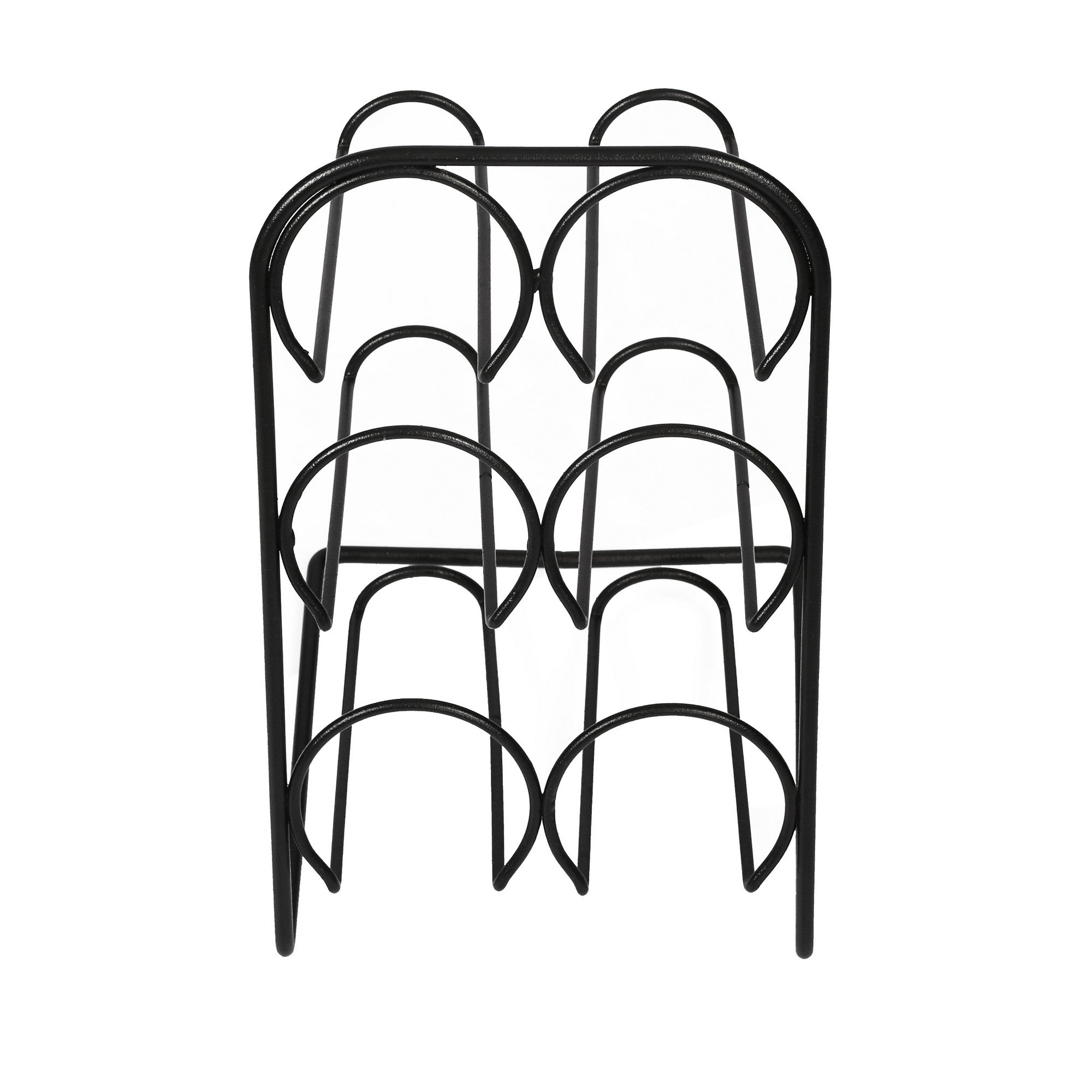 Suporte para garrafa de vinho-Jade-Preto