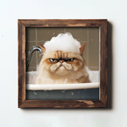 Quadro Decorativo MDF Multicolor 16x16cm com Moldura em Madeira de Abeto - Impressão UV de Alta Qualidade