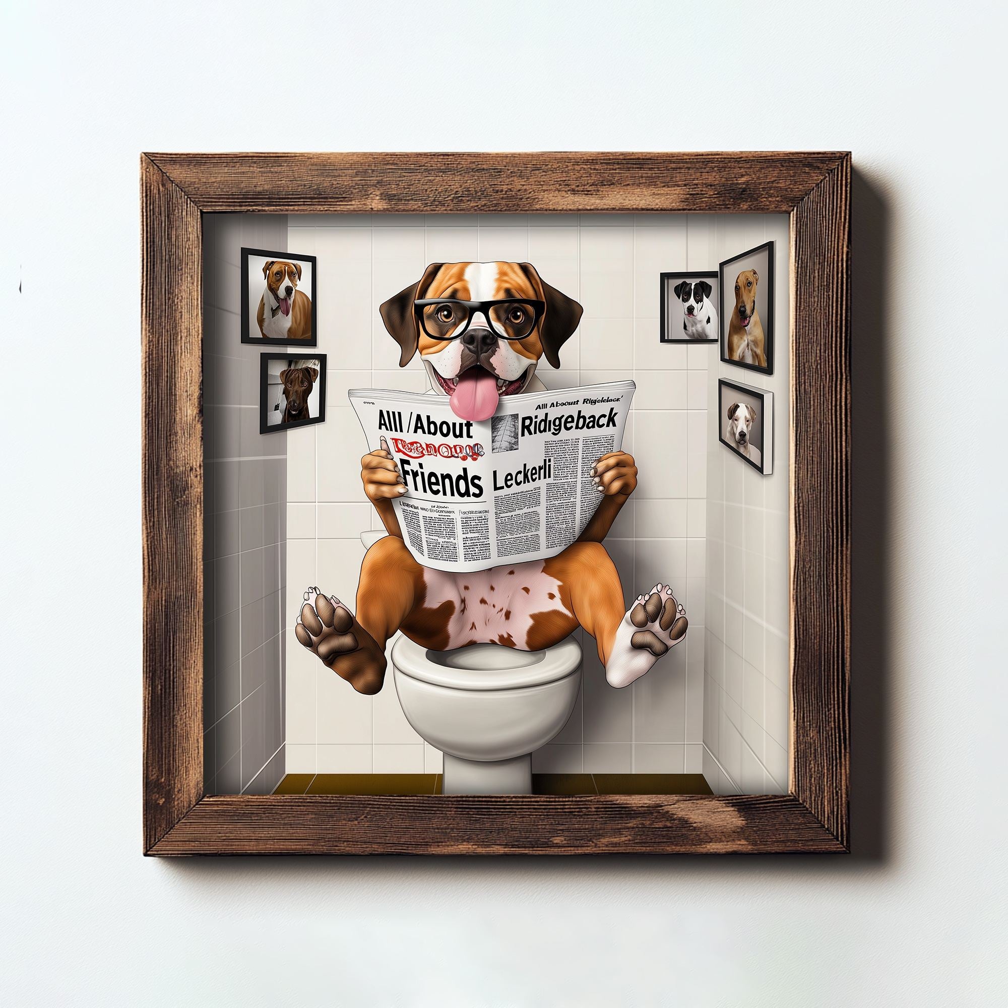 Quadro Decorativo MDF Multicolor com Moldura em Madeira de Abeto - 16x16cm - Impressão UV de Alta Qualidade