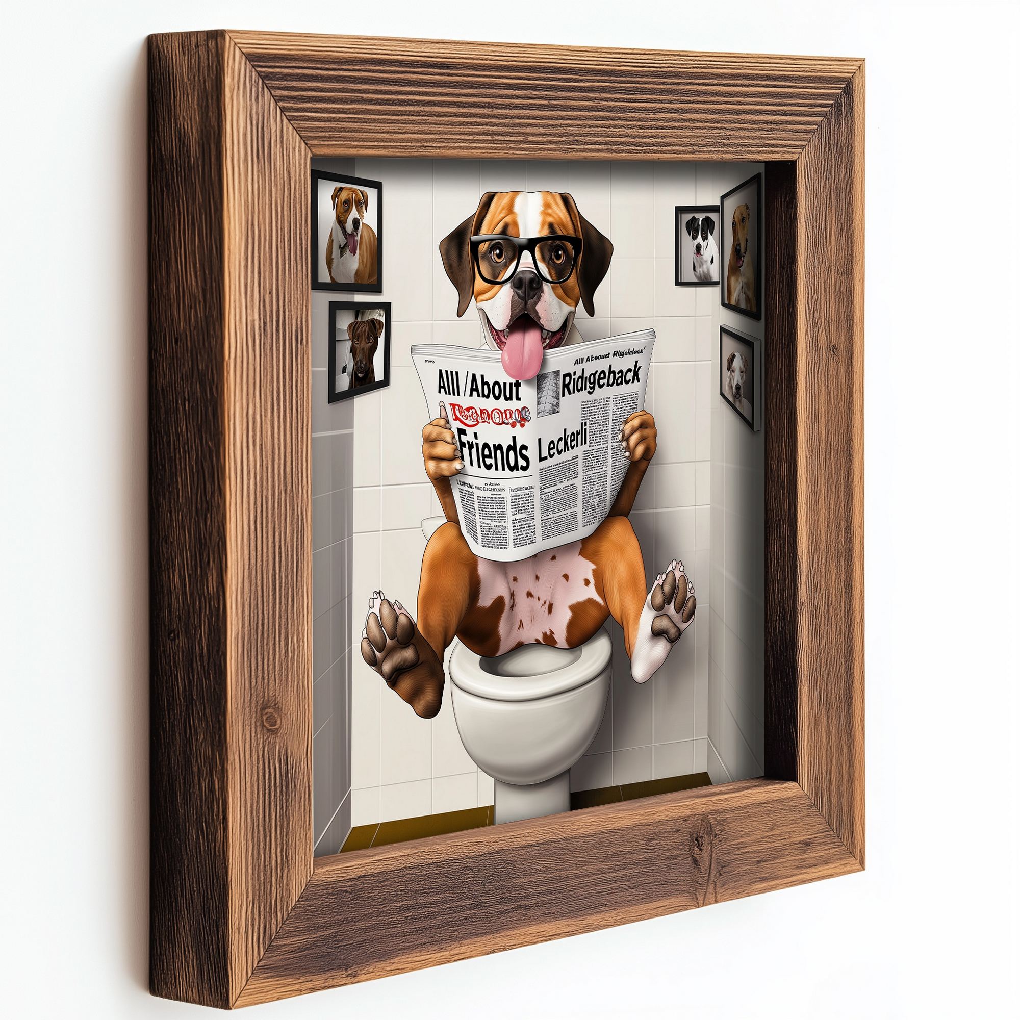 Quadro Decorativo MDF Multicolor com Moldura em Madeira de Abeto - 16x16cm - Impressão UV de Alta Qualidade