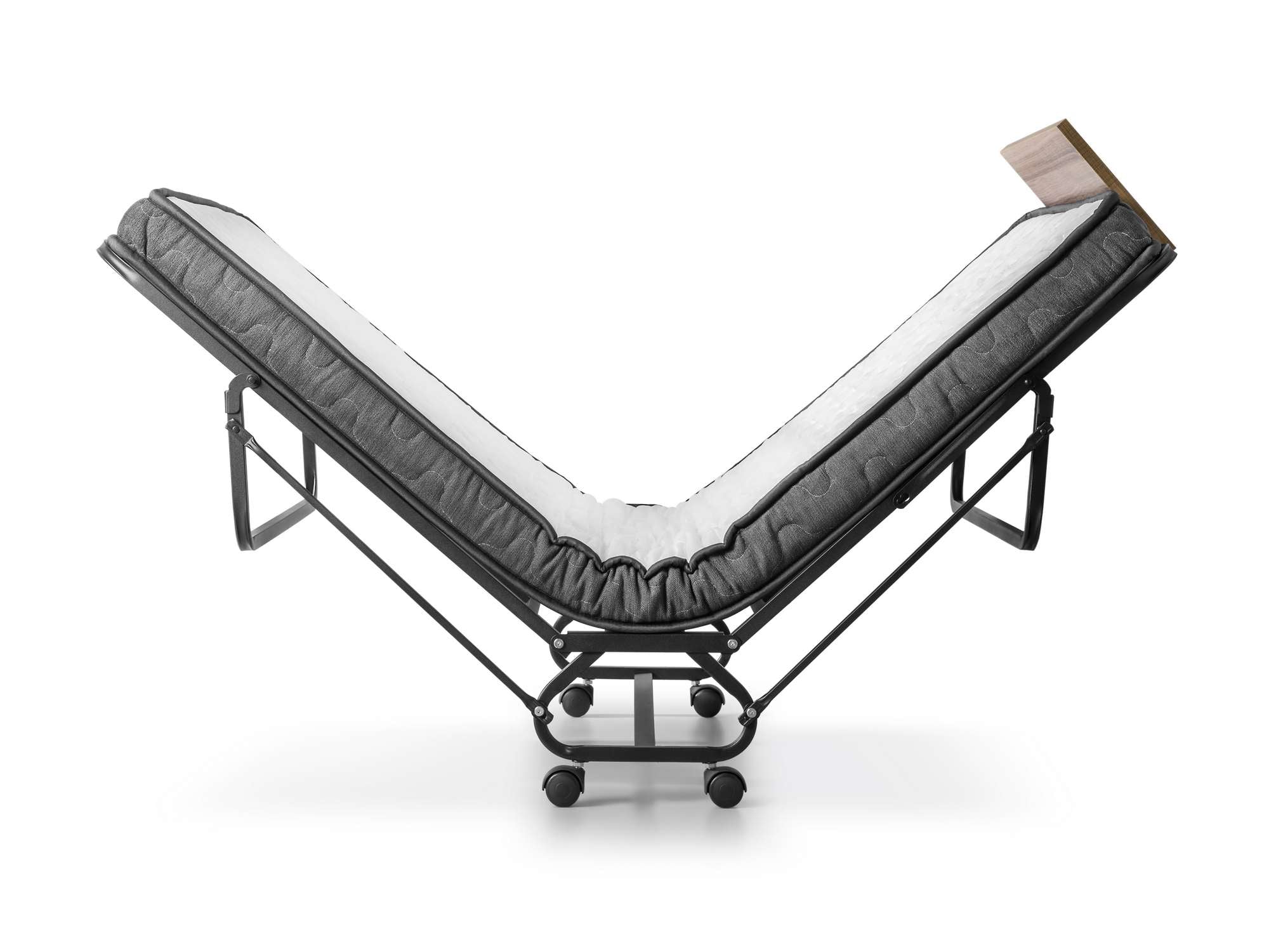 Cama Dobrável Completa com Colchão - Metal Branco 80x190cm - Montagem Fácil