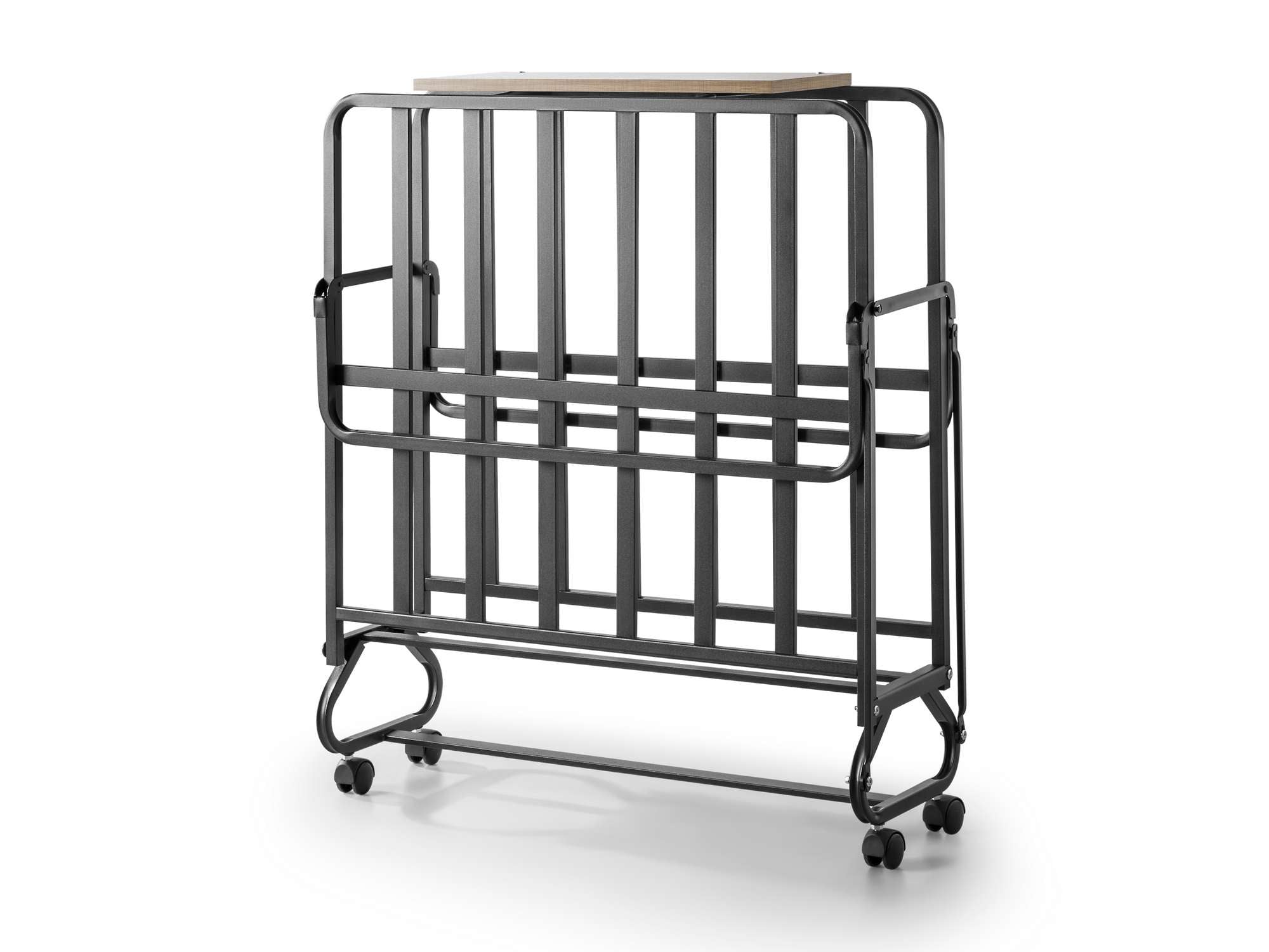 Cama Dobrável Completa com Colchão - Metal Branco 80x190cm - Montagem Fácil