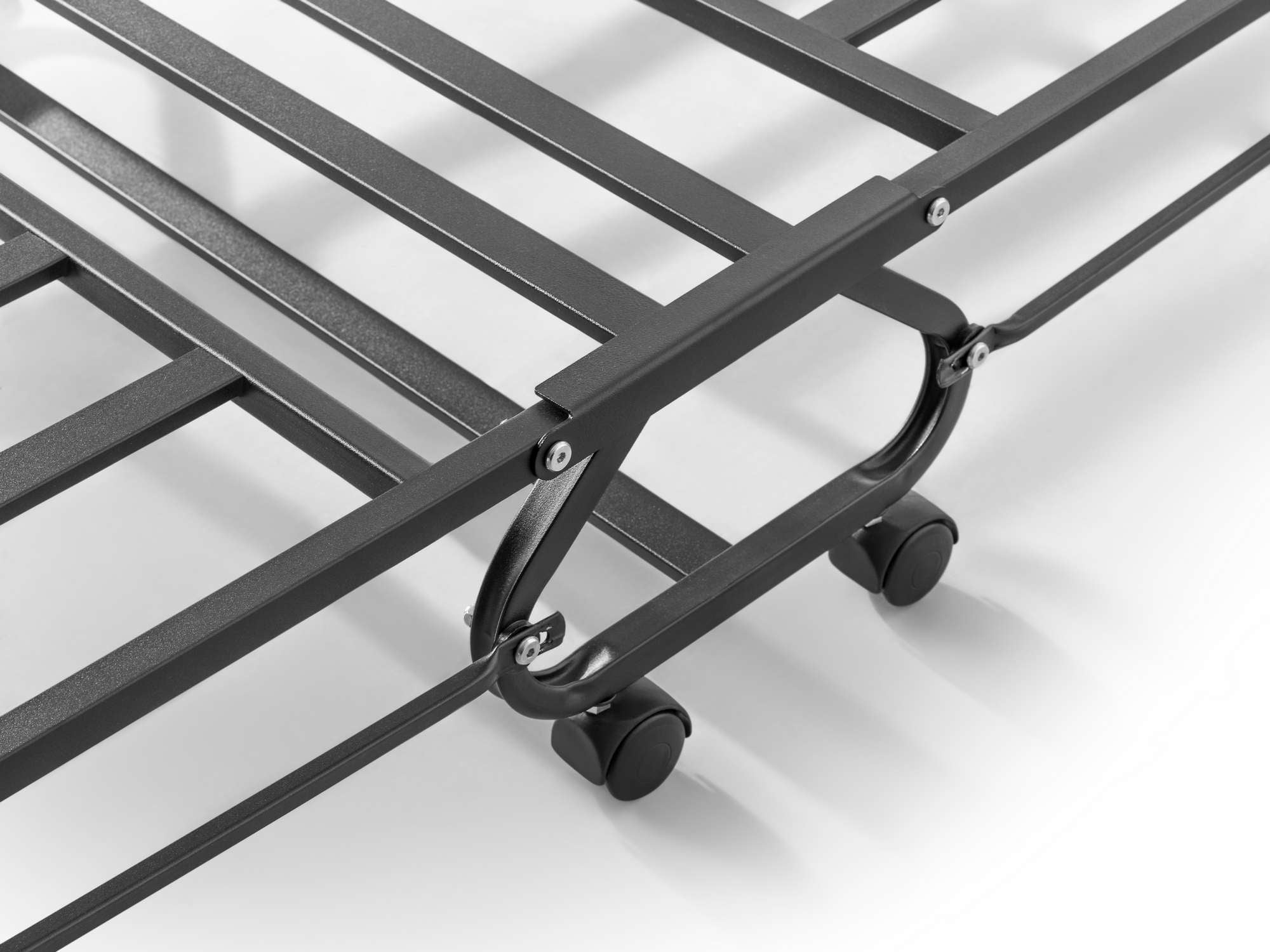 Cama Dobrável Completa com Colchão - Metal Branco 80x190cm - Montagem Fácil