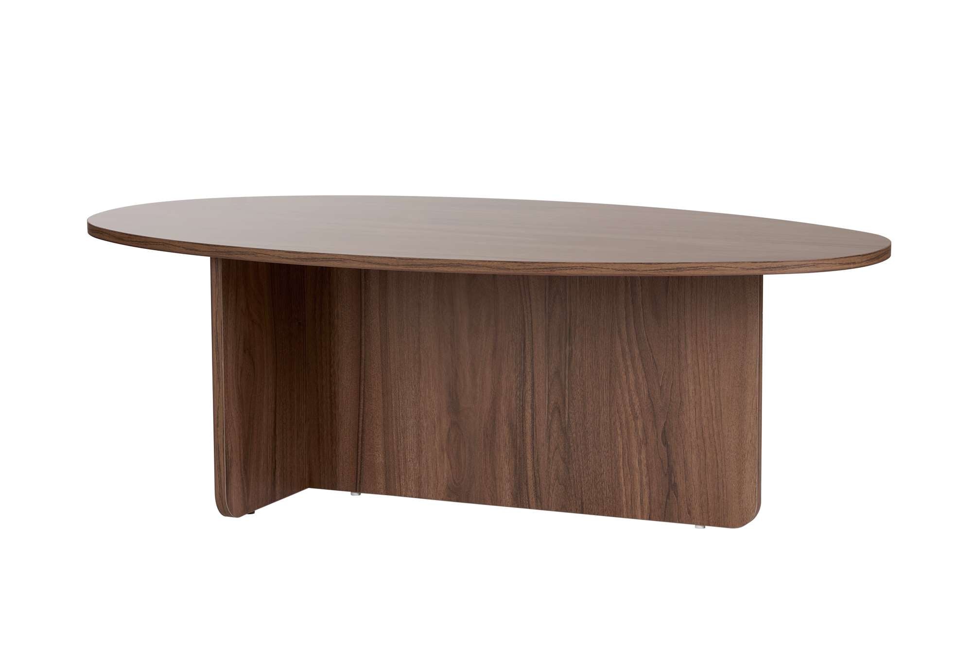 Mesa de Centro em Nogueira - Design Moderno com Revestimento Melamínico Resistente 120x65cm