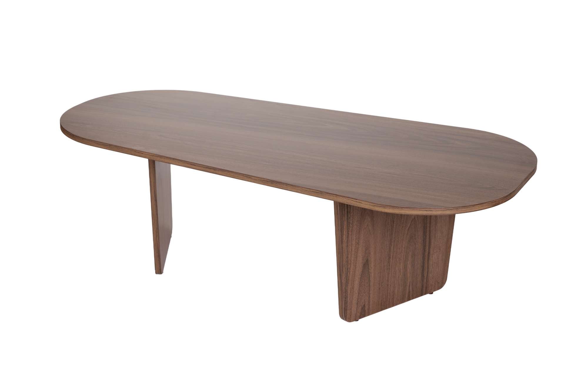 Mesa de Centro em Nogueira - Design Moderno com Revestimento Melamínico Resistente 130x65cm