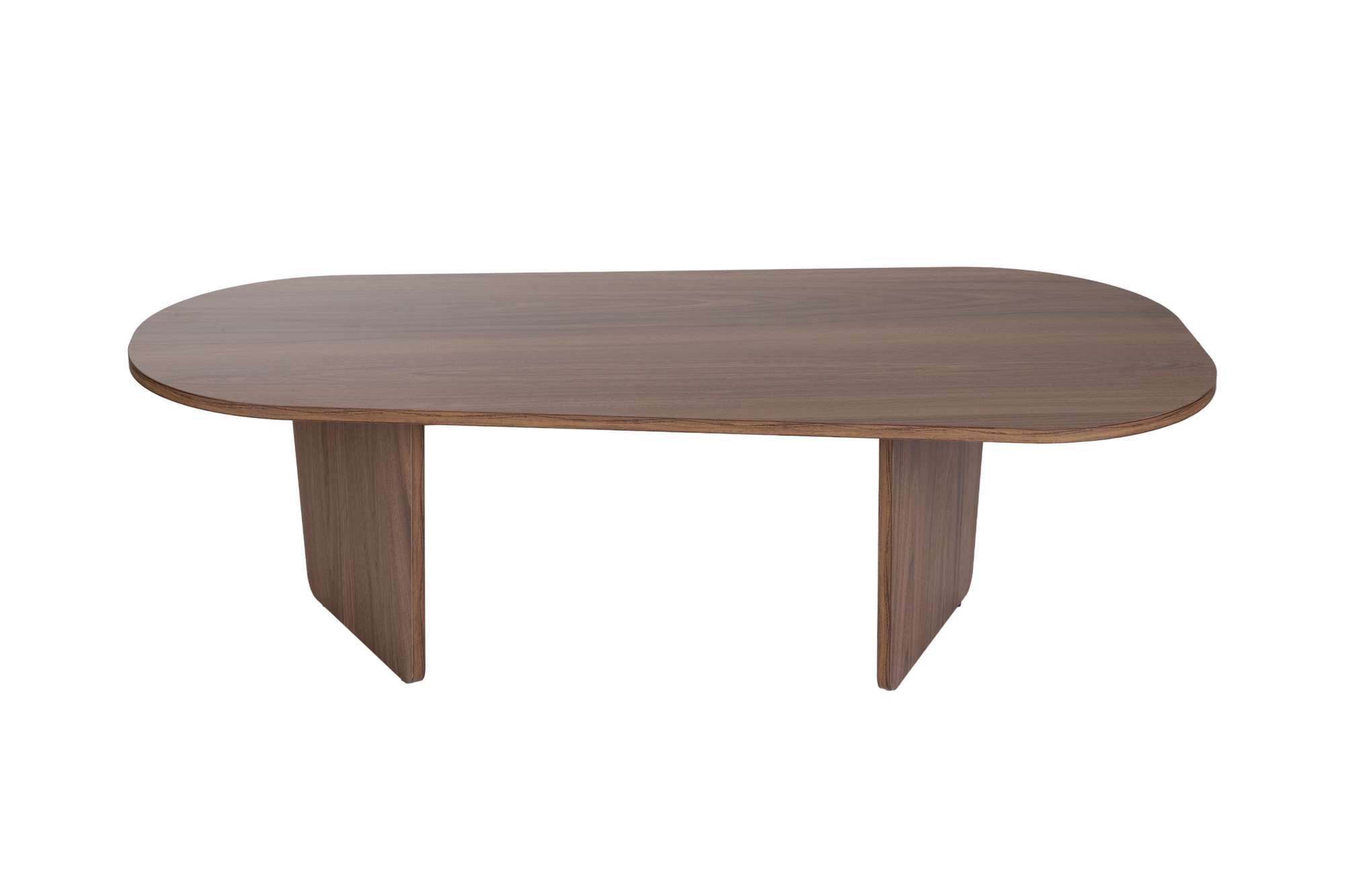 Mesa de Centro em Nogueira - Design Moderno com Revestimento Melamínico Resistente 130x65cm