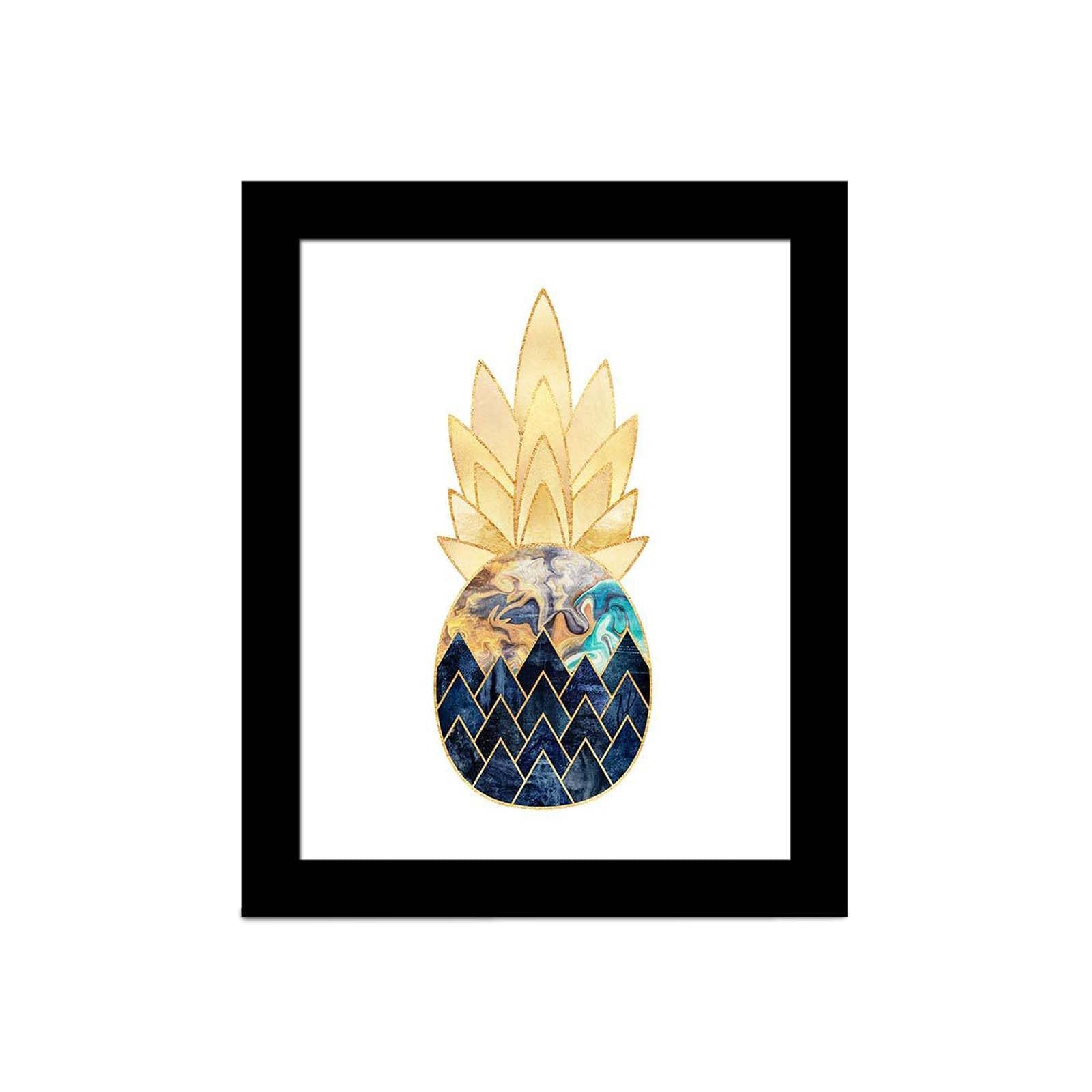 Quadro Decorativo MDF Emoldurado Multicolor 23x28cm - Arte Moderna para Decoração de Interiores