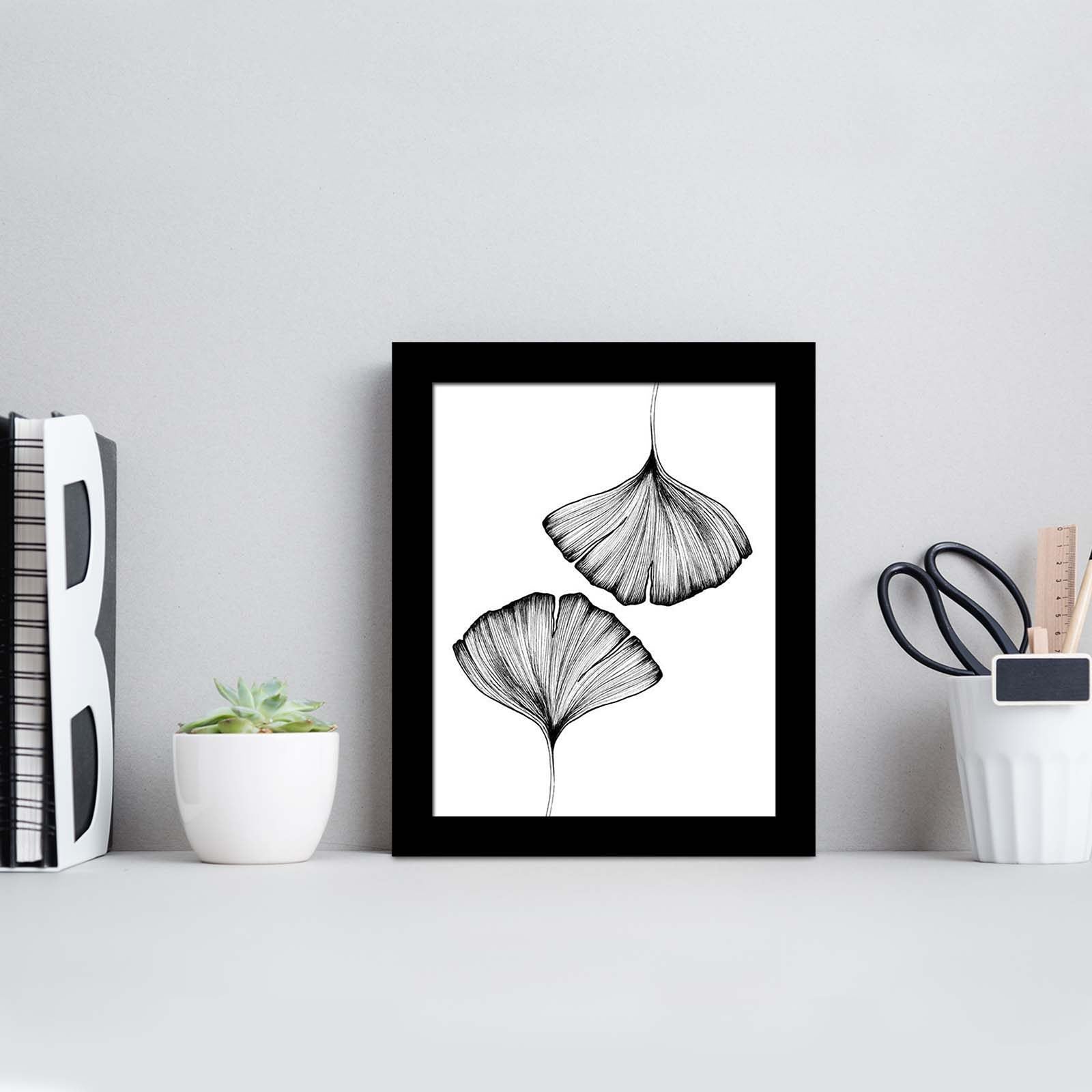 Quadro Decorativo MDF Emoldurado Multicolor 23x28cm - Arte Moderna para Decoração de Interiores