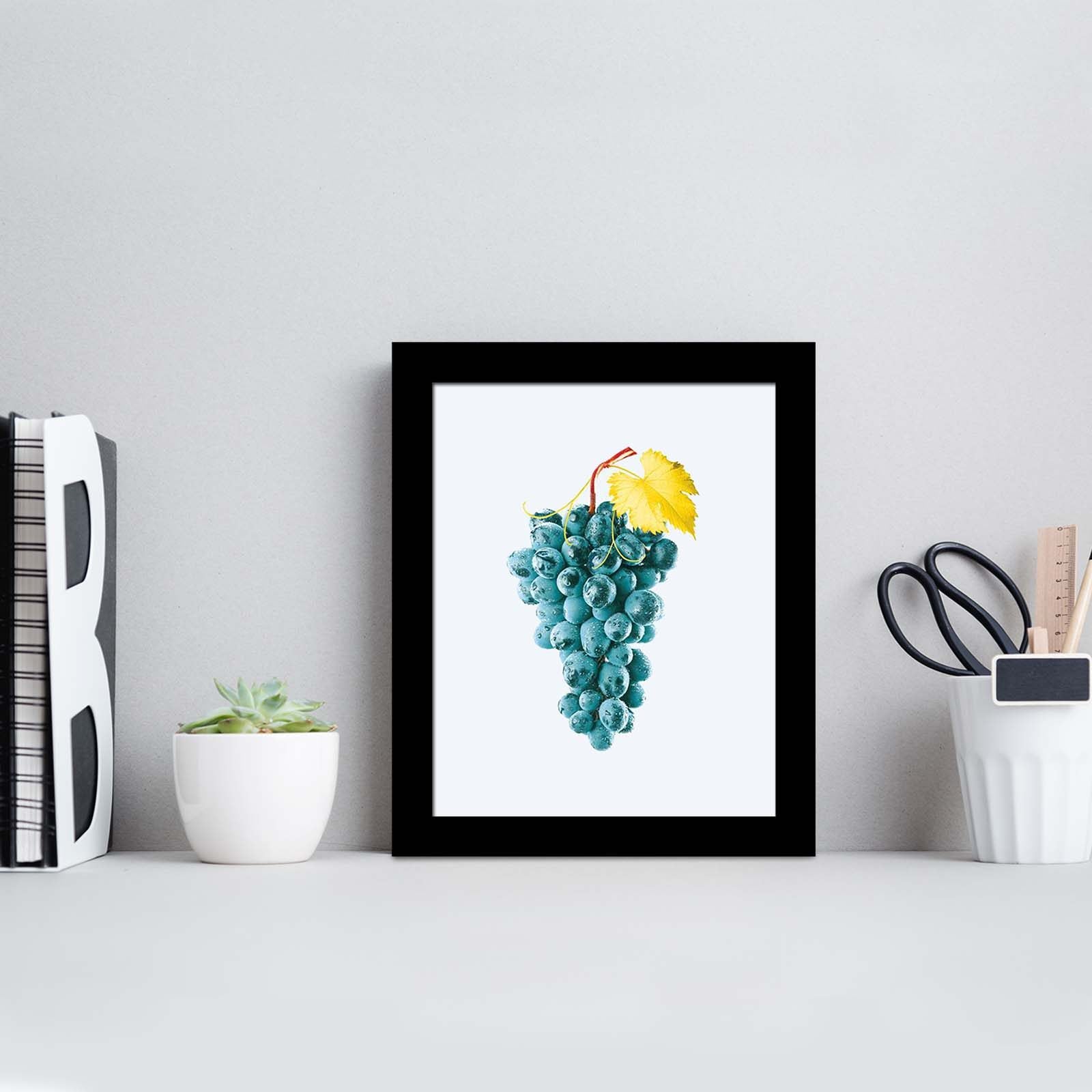 Quadro Decorativo MDF Emoldurado Multicolor 23x28cm - Arte Moderna para Decoração de Interiores