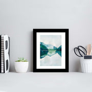 Quadro Decorativo MDF Emoldurado Multicolor 23x28cm - Arte Moderna para Decoração de Interiores