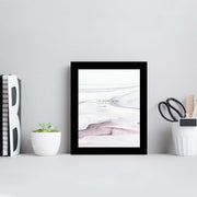 Quadro Decorativo MDF Emoldurado Multicolor 23x28cm - Arte Moderna para Decoração de Interiores