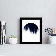 Quadro Decorativo MDF Emoldurado Multicolor 23x28cm - Arte Moderna para Decoração de Interiores