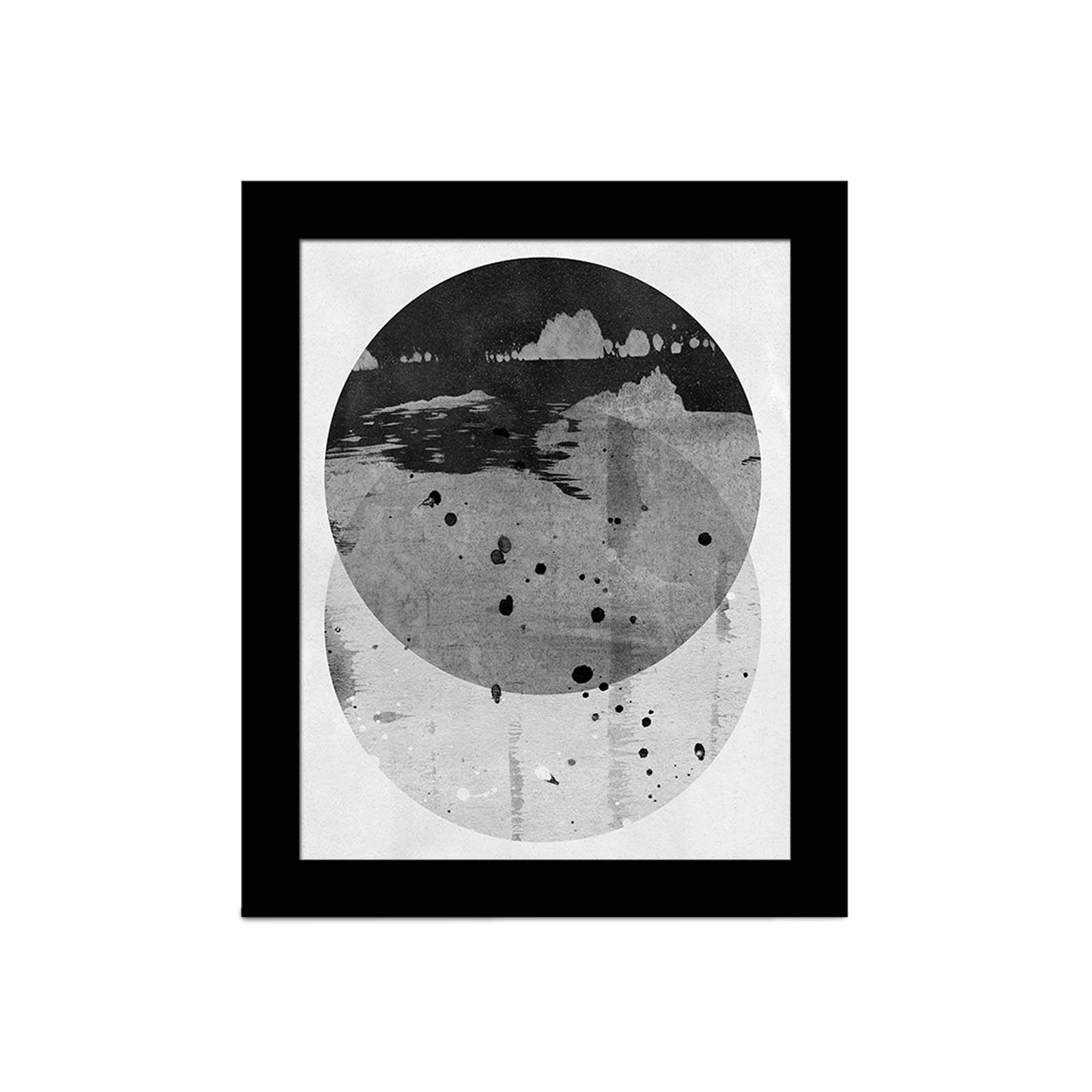 Quadro Decorativo MDF Emoldurado Multicolor 23x28cm - Arte Moderna para Decoração de Interiores