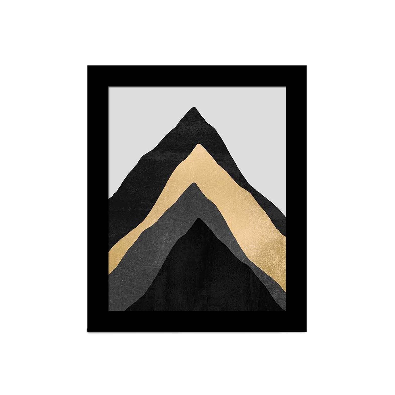 Quadro Decorativo MDF Emoldurado Multicolor 23x28cm - Arte Moderna para Decoração de Interiores