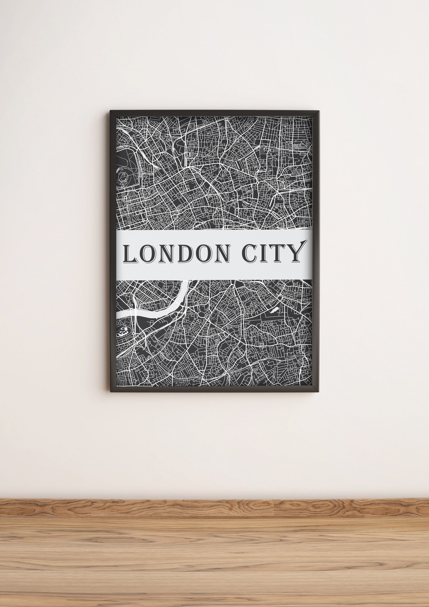 Quadro Decorativo MDF Emoldurado Multicolor 36x51cm - Arte Moderna para Decoração de Interiores