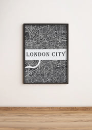 Quadro Decorativo MDF Emoldurado Multicolor 36x51cm - Arte Moderna para Decoração de Interiores