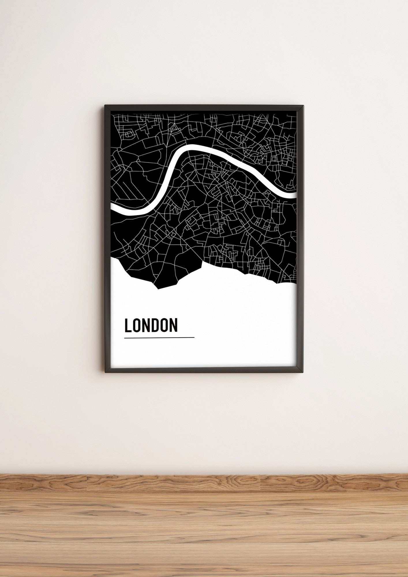 Quadro Decorativo MDF Emoldurado Multicolor 36x51cm - Arte Moderna para Decoração de Interiores