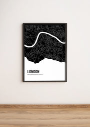 Quadro Decorativo MDF Emoldurado Multicolor 36x51cm - Arte Moderna para Decoração de Interiores